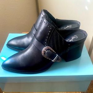 Seychelles Enthusiasm Black Leather booties